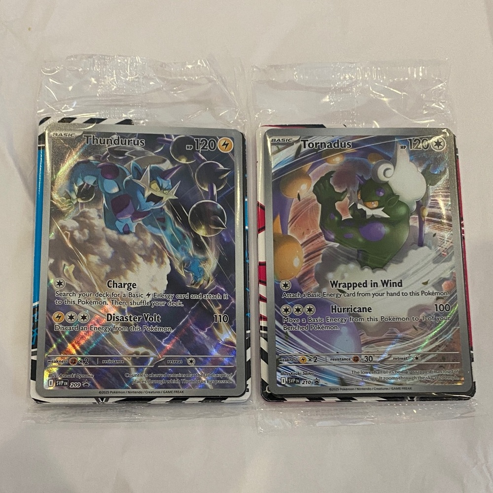 Thundurus and Tornadus Pokémon Cards promos.